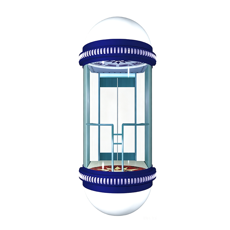 Ascensor de cápsulas arquitectónico de 180 grados con vidrio de seguridad laminado