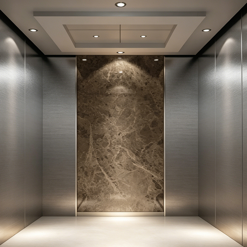 Ascensor de pared decorativo ignífugo para viviendas y hoteles