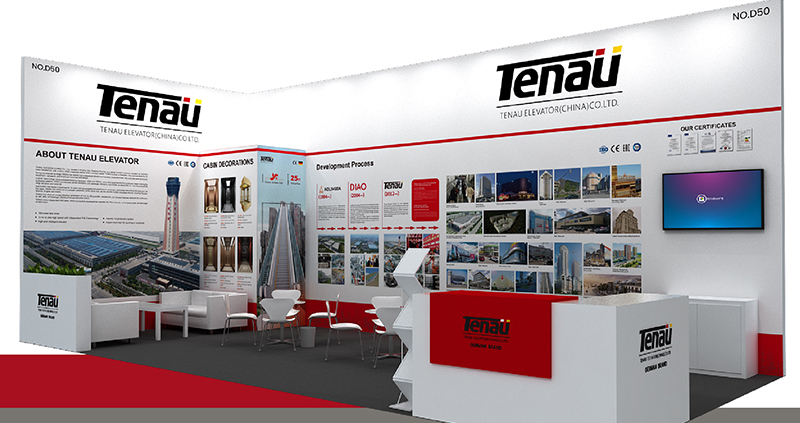TENAU ELEVATOR (CHINA) CO.,LTD. participará en la Exposición Internacional de Ascensores celebrada en Riad،Arabia Saudita, del 28 al 30 de octubre. Nuestro número de stand es D50. ¡Bienvenidos a todos a visitarnos!